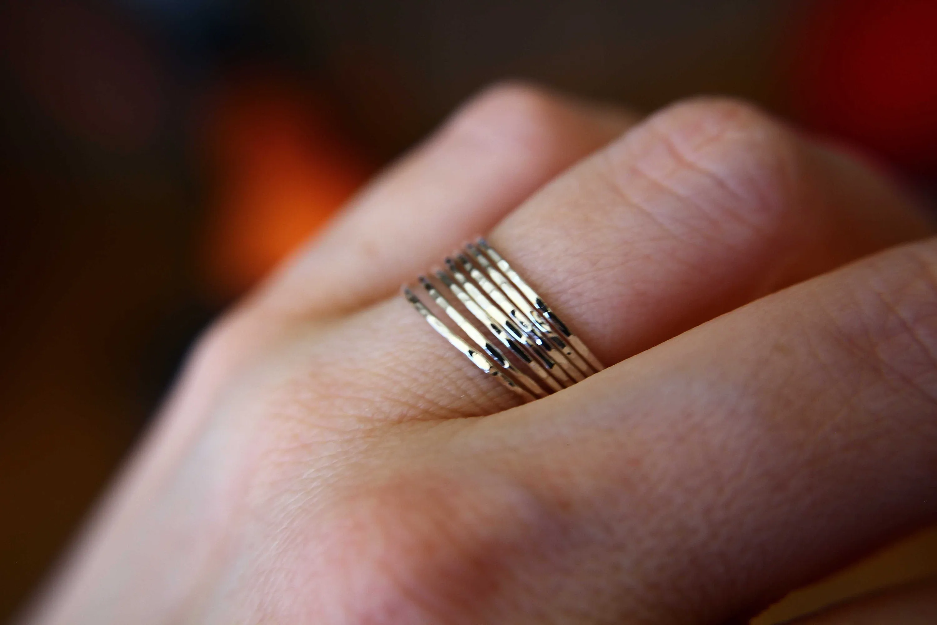 1 Super Skinny Stacking Ring, Knuckle Ring, Tiny Silver Ring, Stacking Rings, Knuckle Ring, Skinny Rings, Thin Rings, Hammered Ring