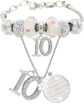 10th Birthday Gifts for Girl, 10th Birthday, 10 Year Old Birthday, 10th Birthday Bracelet