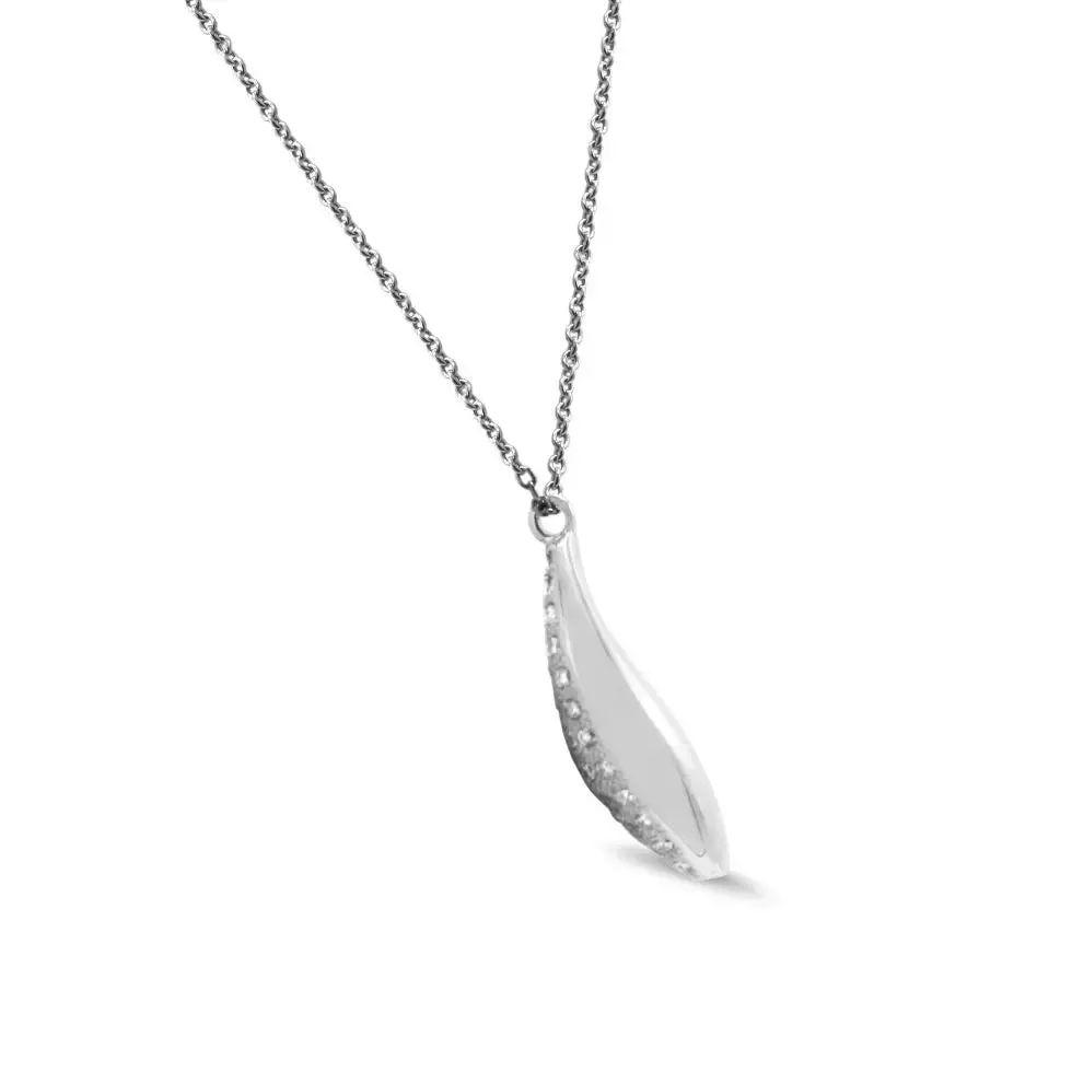 18ct Diamond Fish Pendant Necklace - Tiffany by Frank Gehry