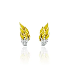 18kt Gold Tiffany & Co. Schlumberger Torch Earrings