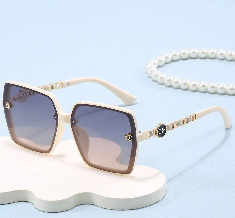 2024 New Polarized Sunglasses Women's Fashion Trend Douyin Live Broadcast Same Style Sunglasses Square No