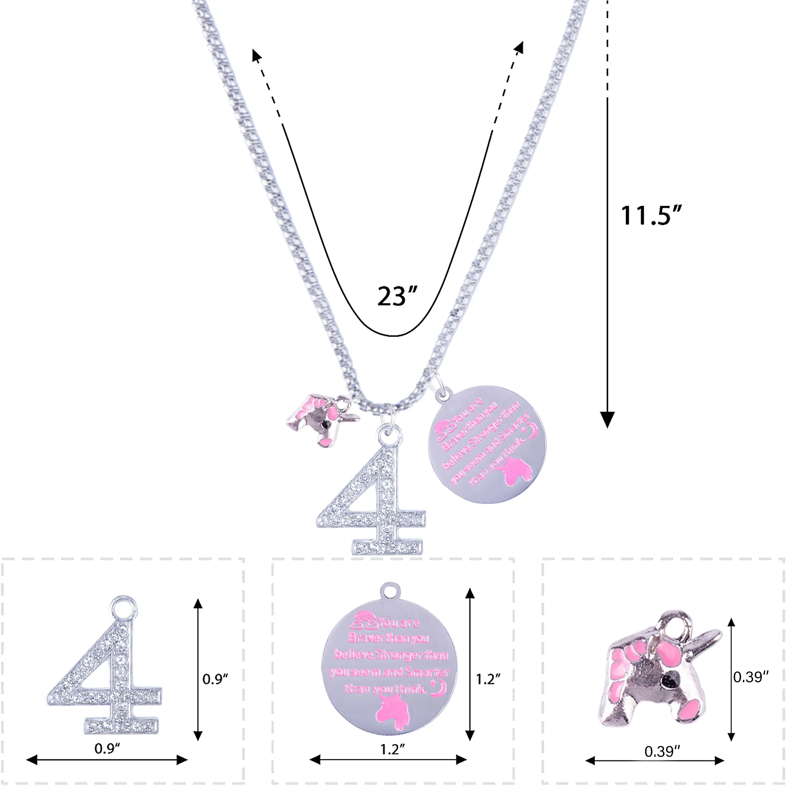 4th Birthday,4th Birthday Gifts for Girls,4th Birthday Charm Bracelet,4 Years Old Birthday