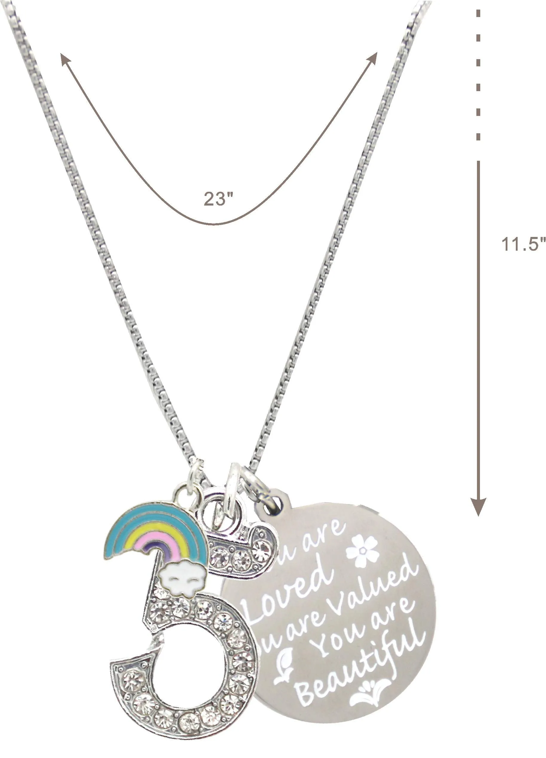 5th Birthday, 5th Birthday Gift, 5th Birthday Girl Gifts, 5th Birthday Necklace, Gifts