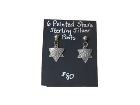 6 Pointed Star Earrings