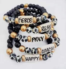 Affirmation Bracelets-Black