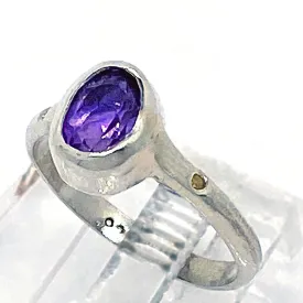 Amethyst & Citrine Ring (size 9)