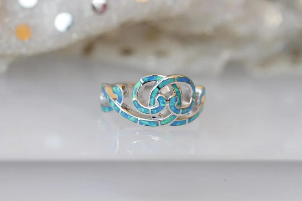 BLUE OPAL RING