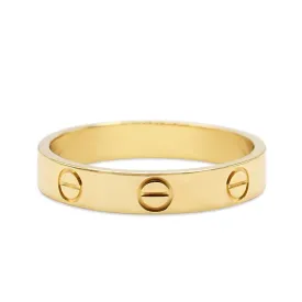 Cartier 3.6mm Love Ring Size 55 - 18ct Yellow Gold