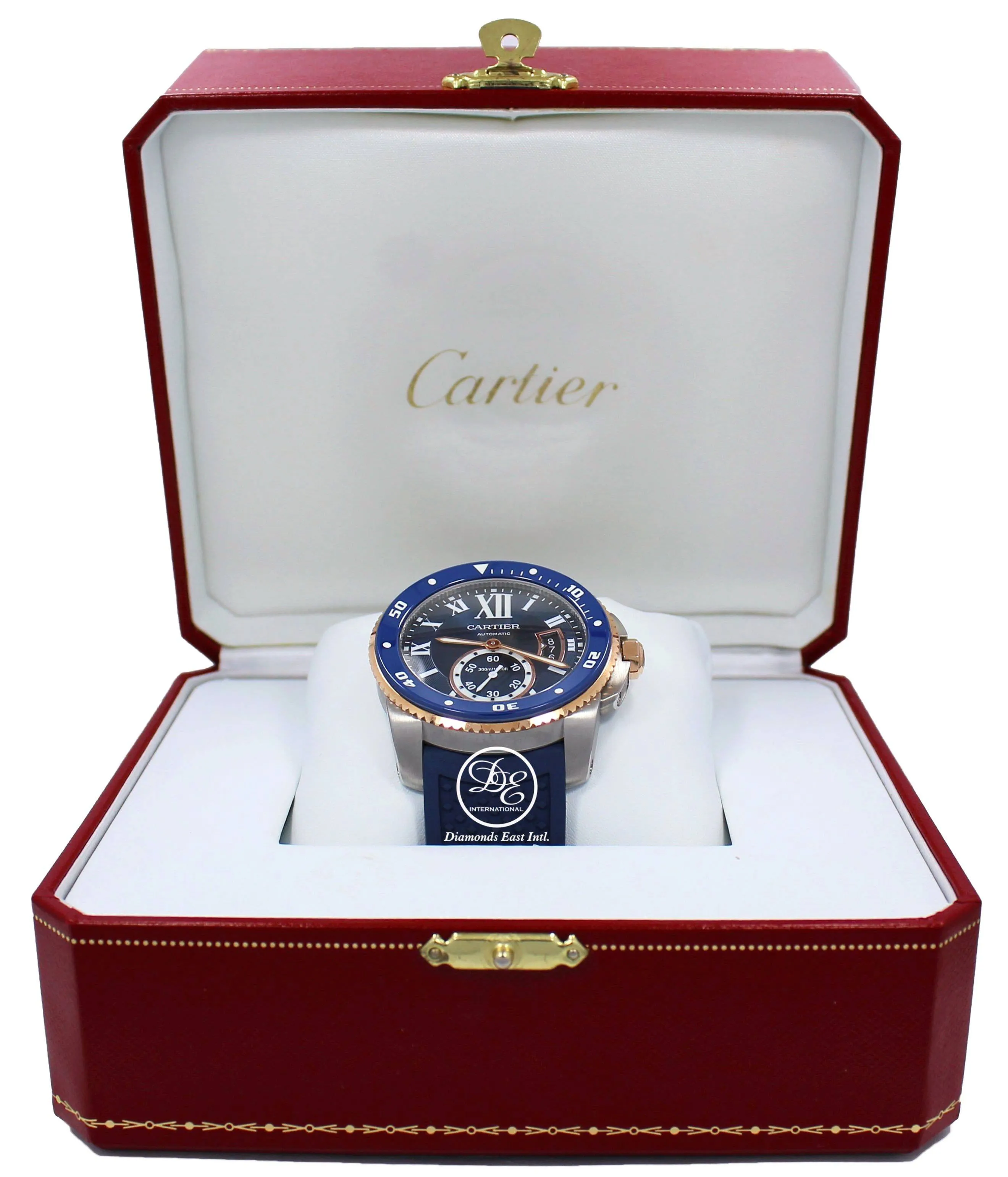 Cartier Calibre De Cartier Diver W2CA0009 Blue 42mm Automatic Rose Gold