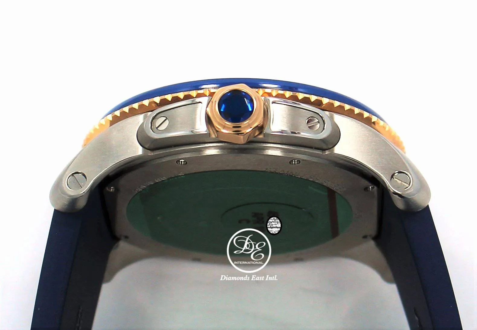 Cartier Calibre De Cartier Diver W2CA0009 Blue 42mm Automatic Rose Gold