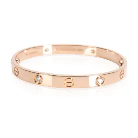 Cartier Diamond Love Bracelet in 18K Pink Gold (Size 16)