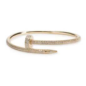 Cartier Juste un Clou Diamond Bracelet in 18K Yellow Gold 2.26 CTW