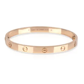 Cartier Love Bracelet in 18K Rose Gold Size 19