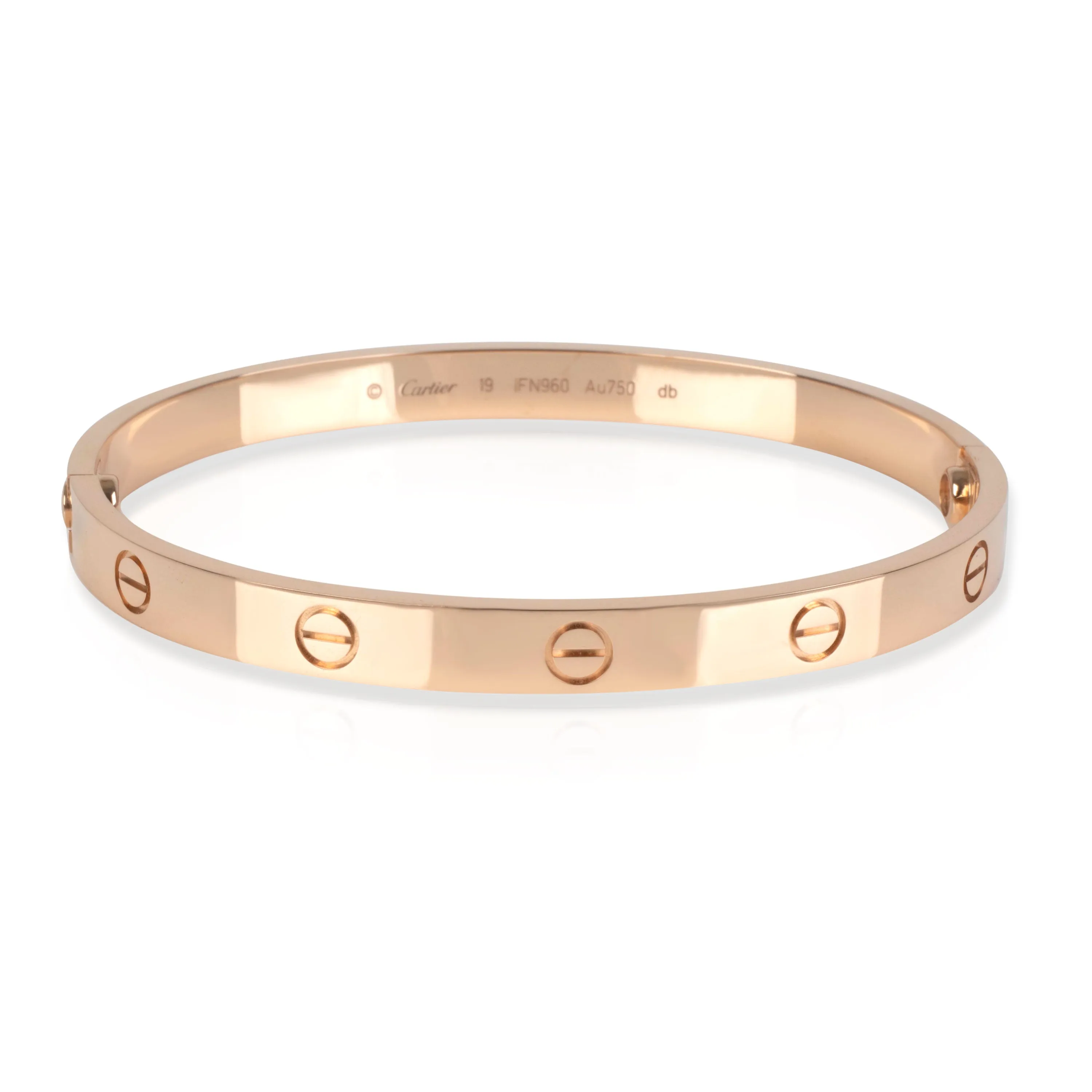 Cartier Love Bracelet in 18K Rose Gold Size 19