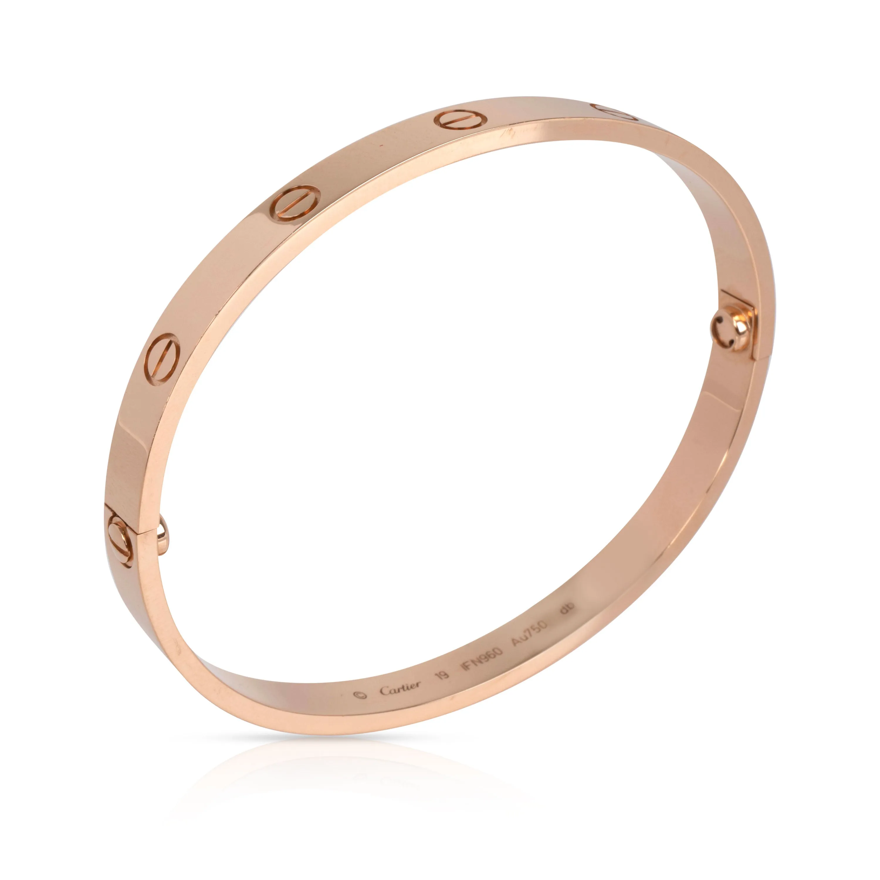 Cartier Love Bracelet in 18K Rose Gold Size 19