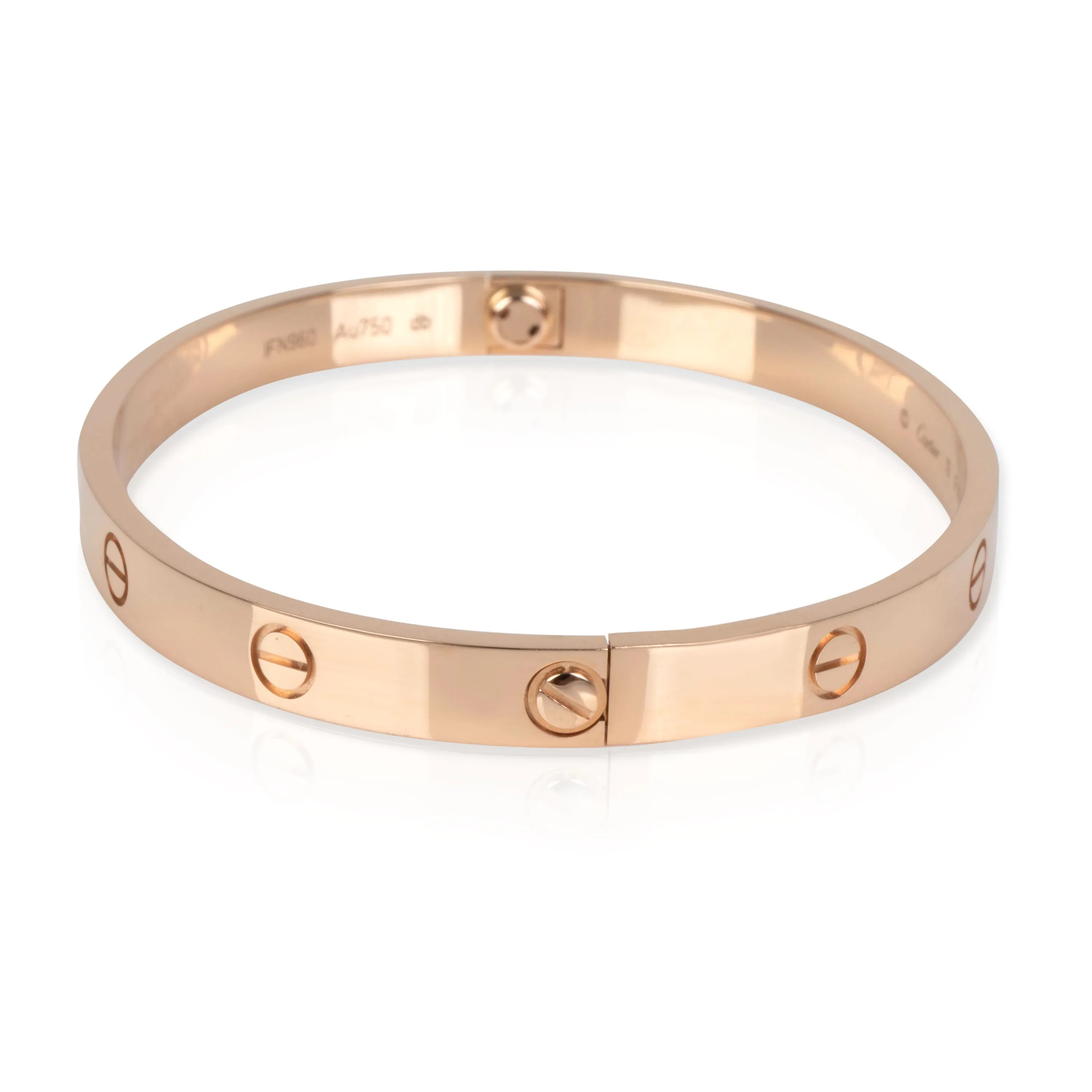 Cartier Love Bracelet in 18K Rose Gold Size 19