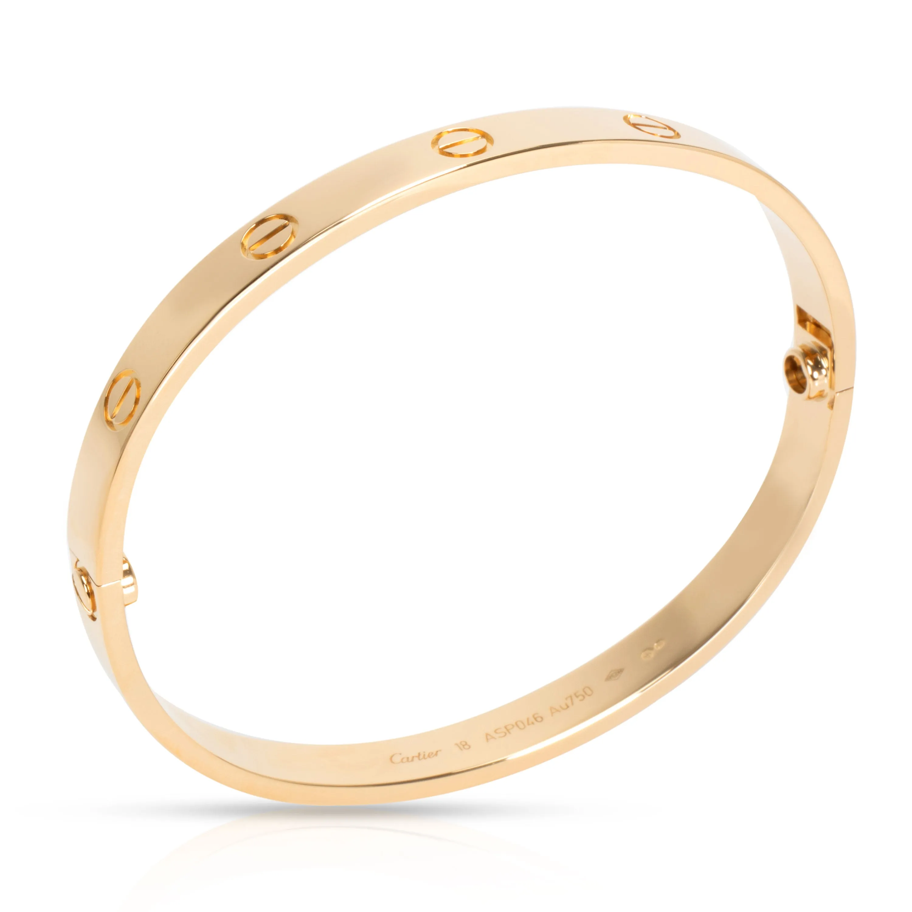 Cartier Love Bracelet in 18K Yellow Gold Size 18