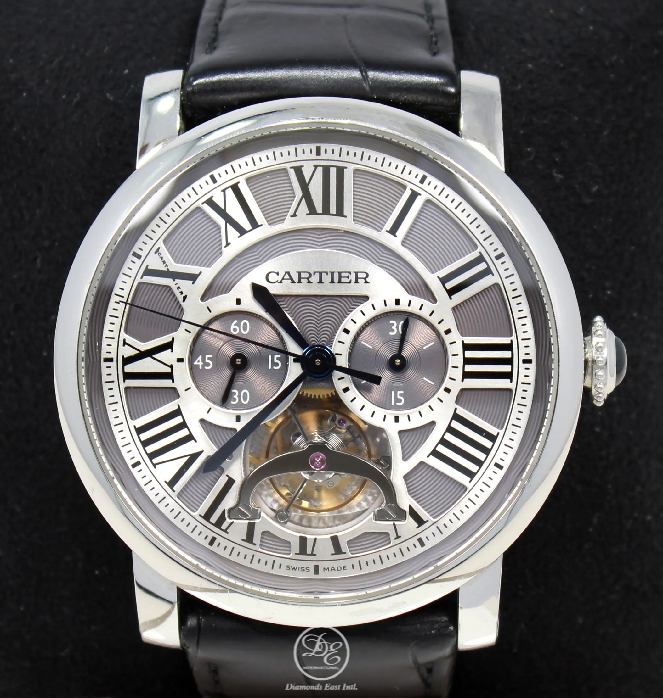 Cartier Rotonde de Cartier Tourbillon W1580007 Platinum Limited Edition BOX/PAPERS