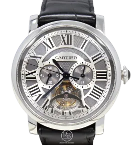 Cartier Rotonde de Cartier Tourbillon W1580007 Platinum Limited Edition BOX/PAPERS