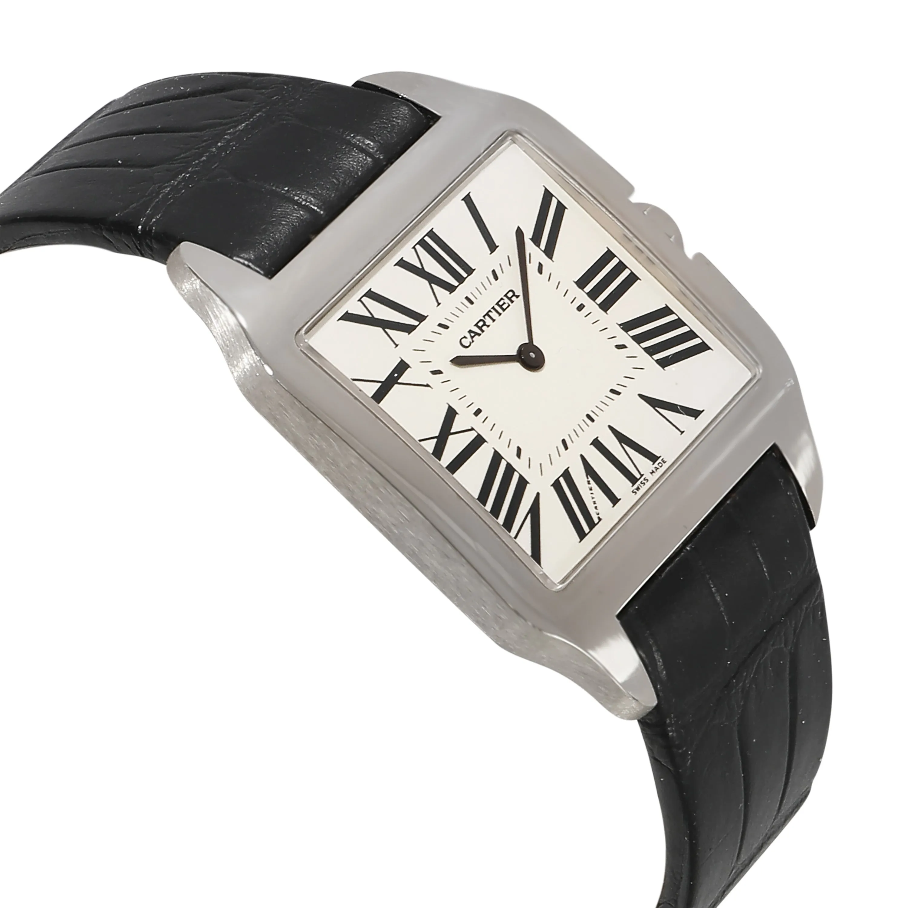 Cartier Santos-Dumont W2007051 Mens Watch in 18kt White Gold