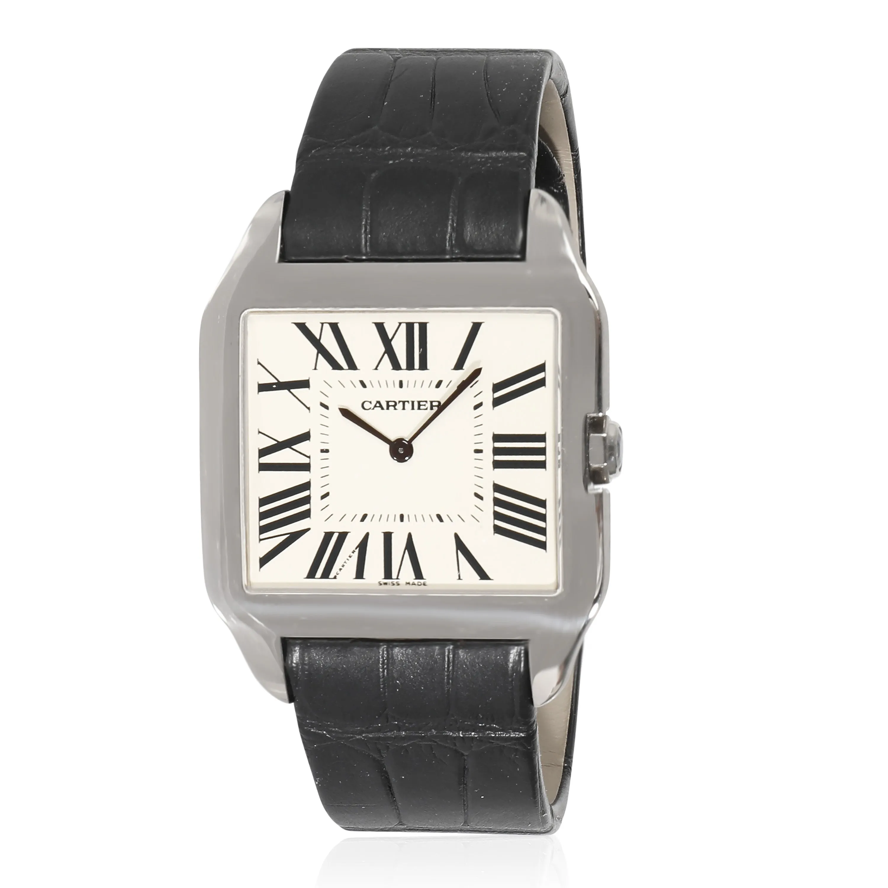 Cartier Santos-Dumont W2007051 Mens Watch in 18kt White Gold