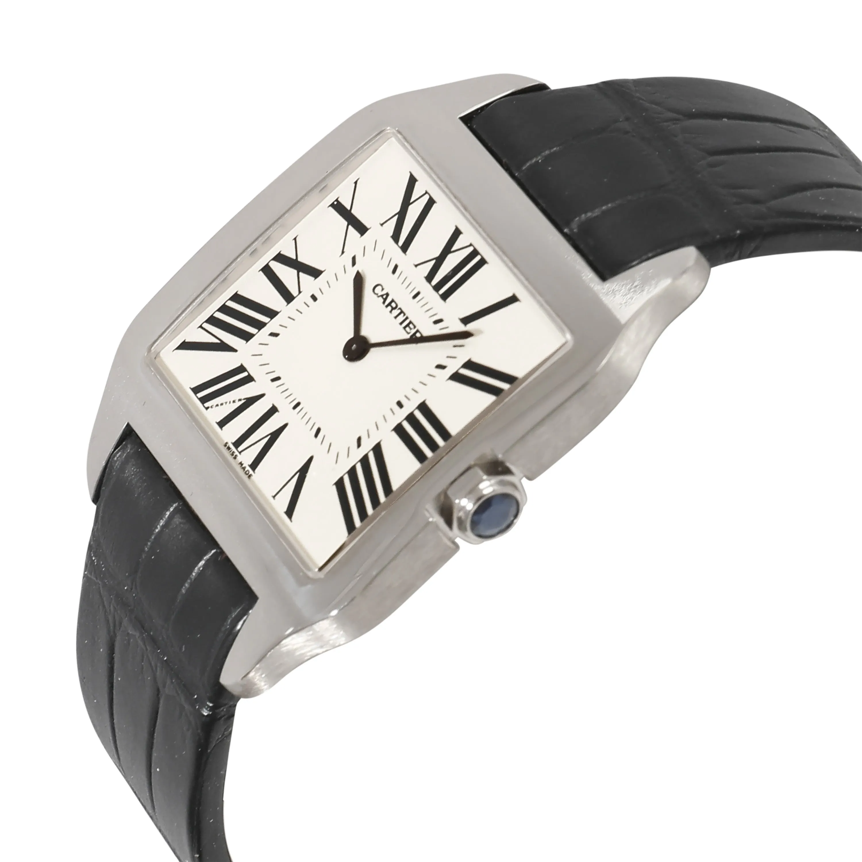 Cartier Santos-Dumont W2007051 Mens Watch in 18kt White Gold