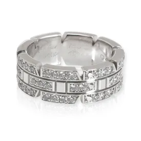 Cartier Tank Francaise Diamond Band in 18K White Gold 0.44 CTW