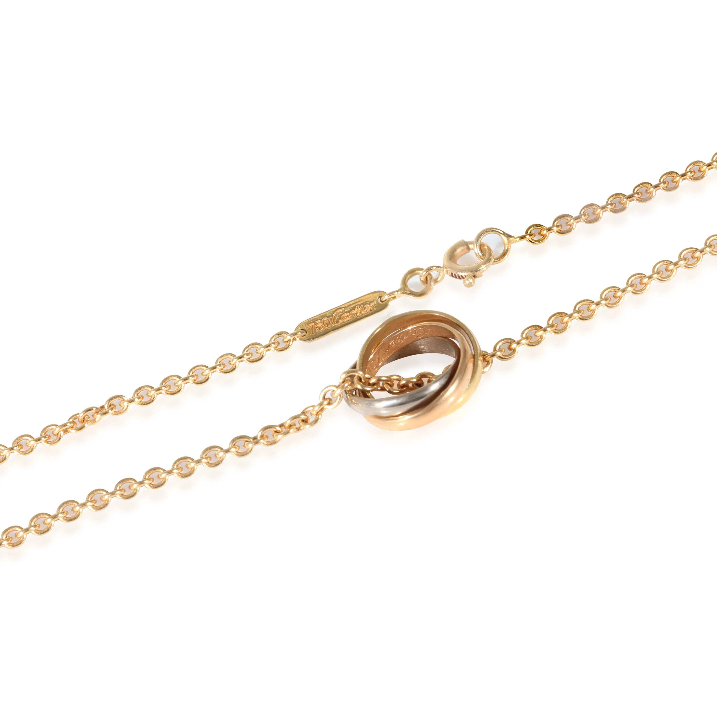 Cartier Vintage Trinity Necklace in 18k 3 Tone Gold