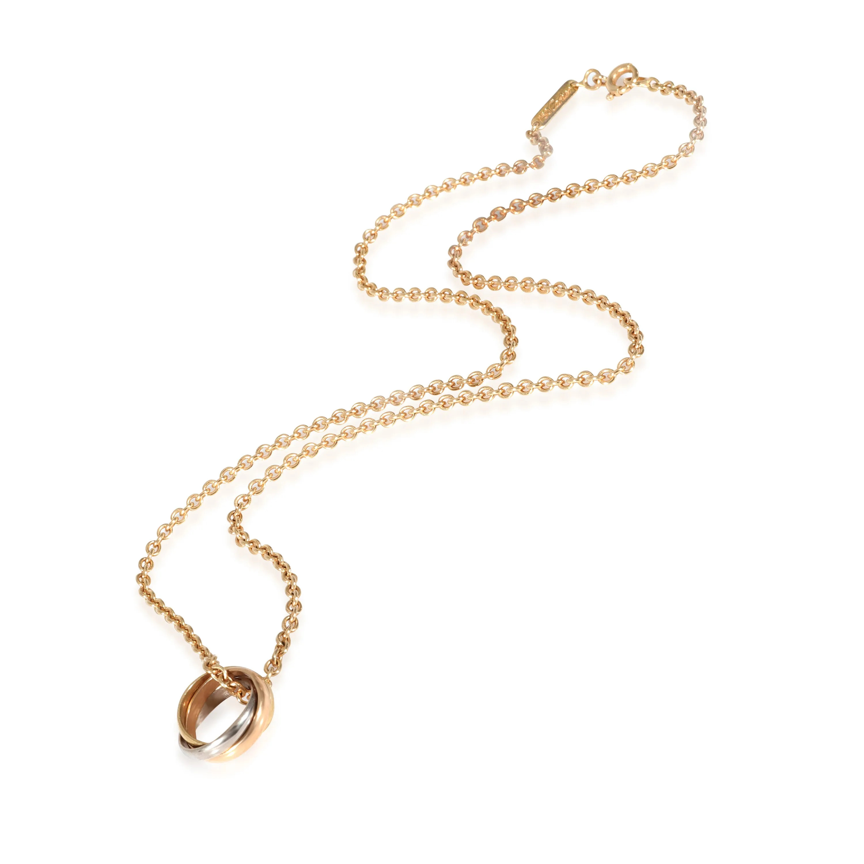 Cartier Vintage Trinity Necklace in 18k 3 Tone Gold