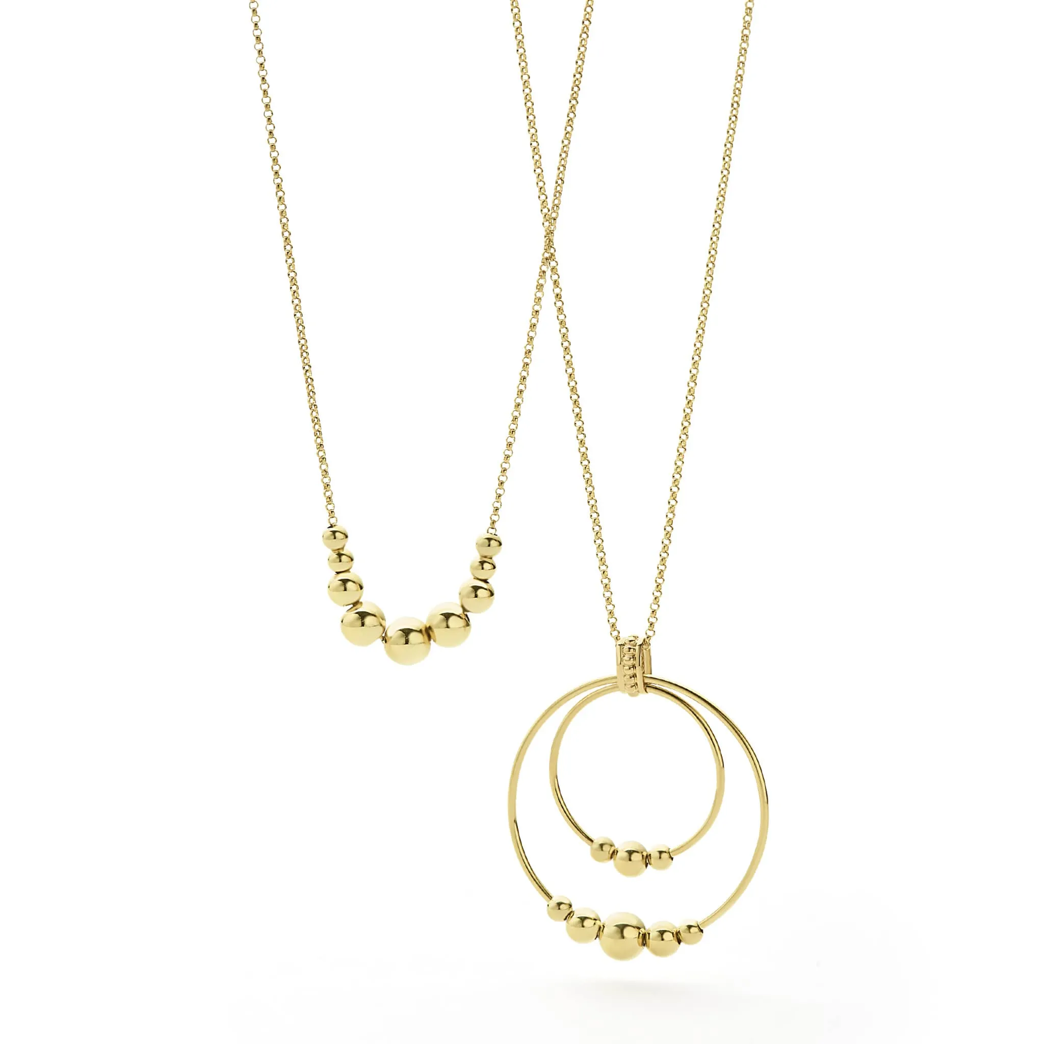 Caviar Gold Graduated Bead Necklace Gift Set