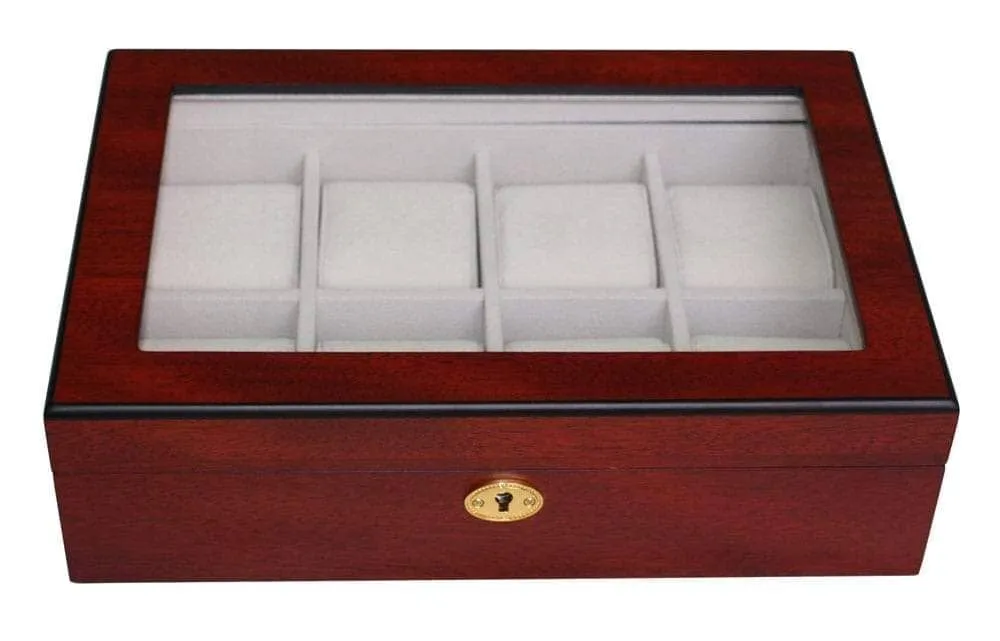 Cherry Wooden Watch Box for 8 Watches