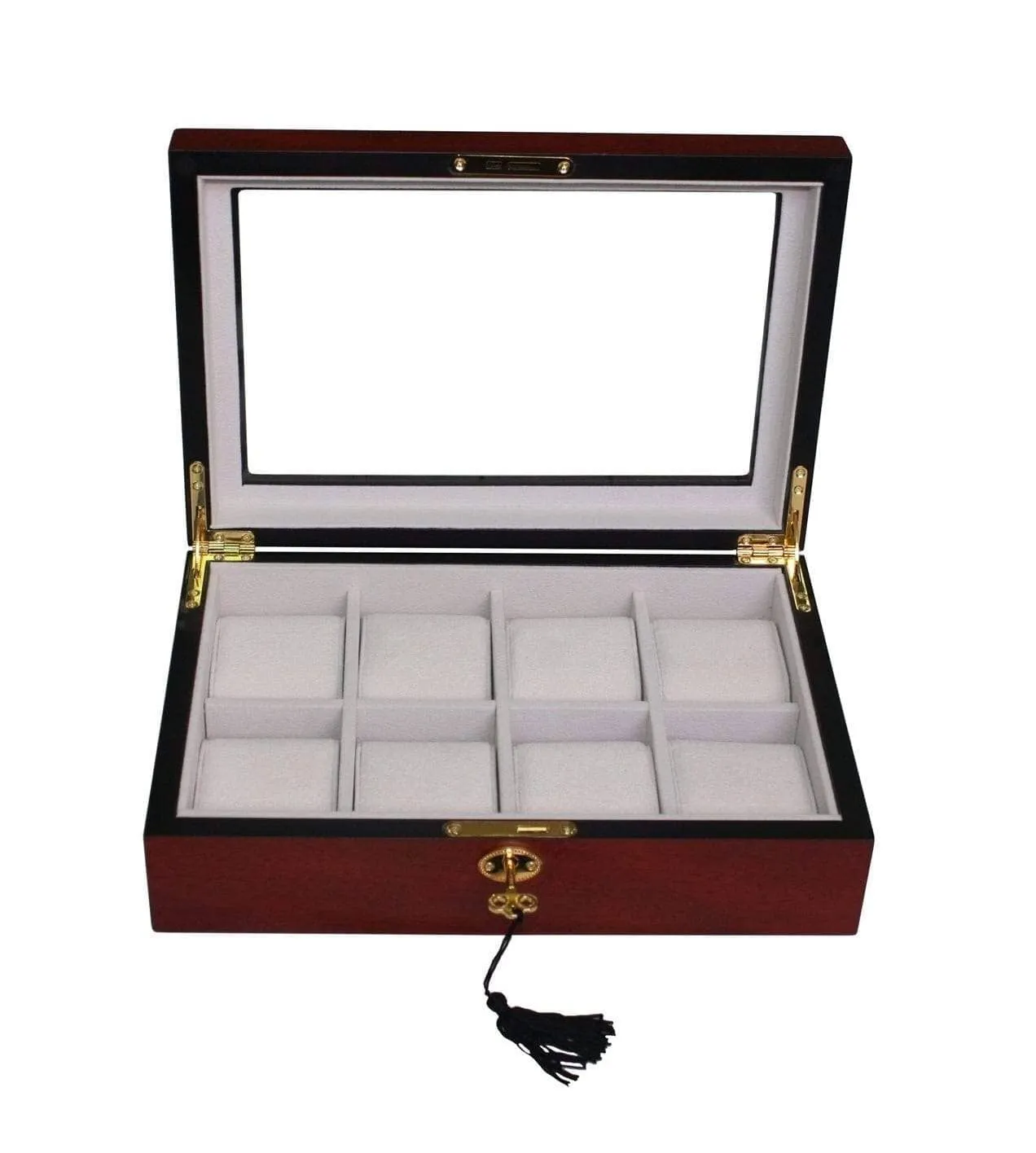 Cherry Wooden Watch Box for 8 Watches