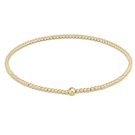 Classic Gold 2mm Bead Bangle