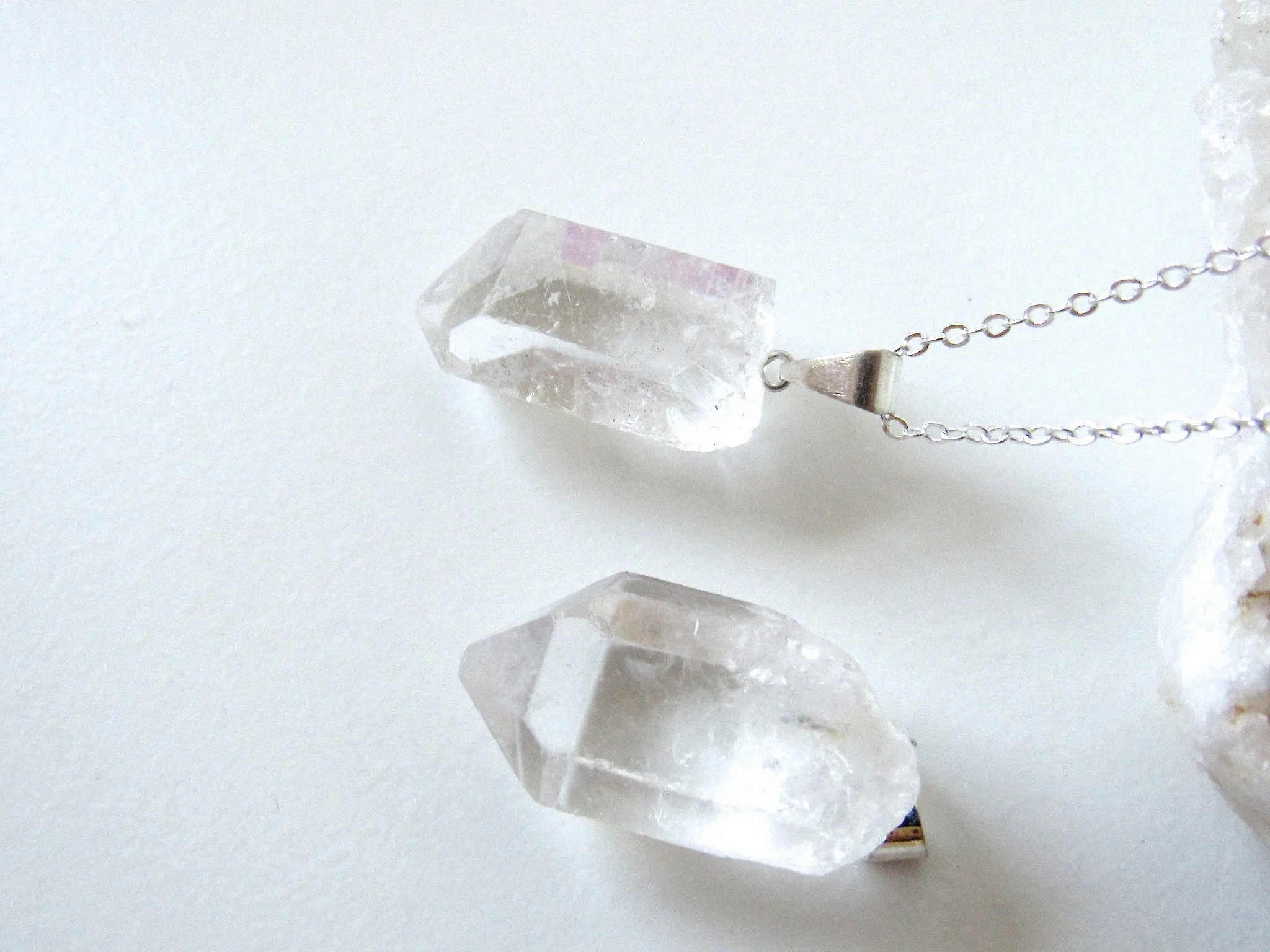 Clear Quartz Crystal Necklaces