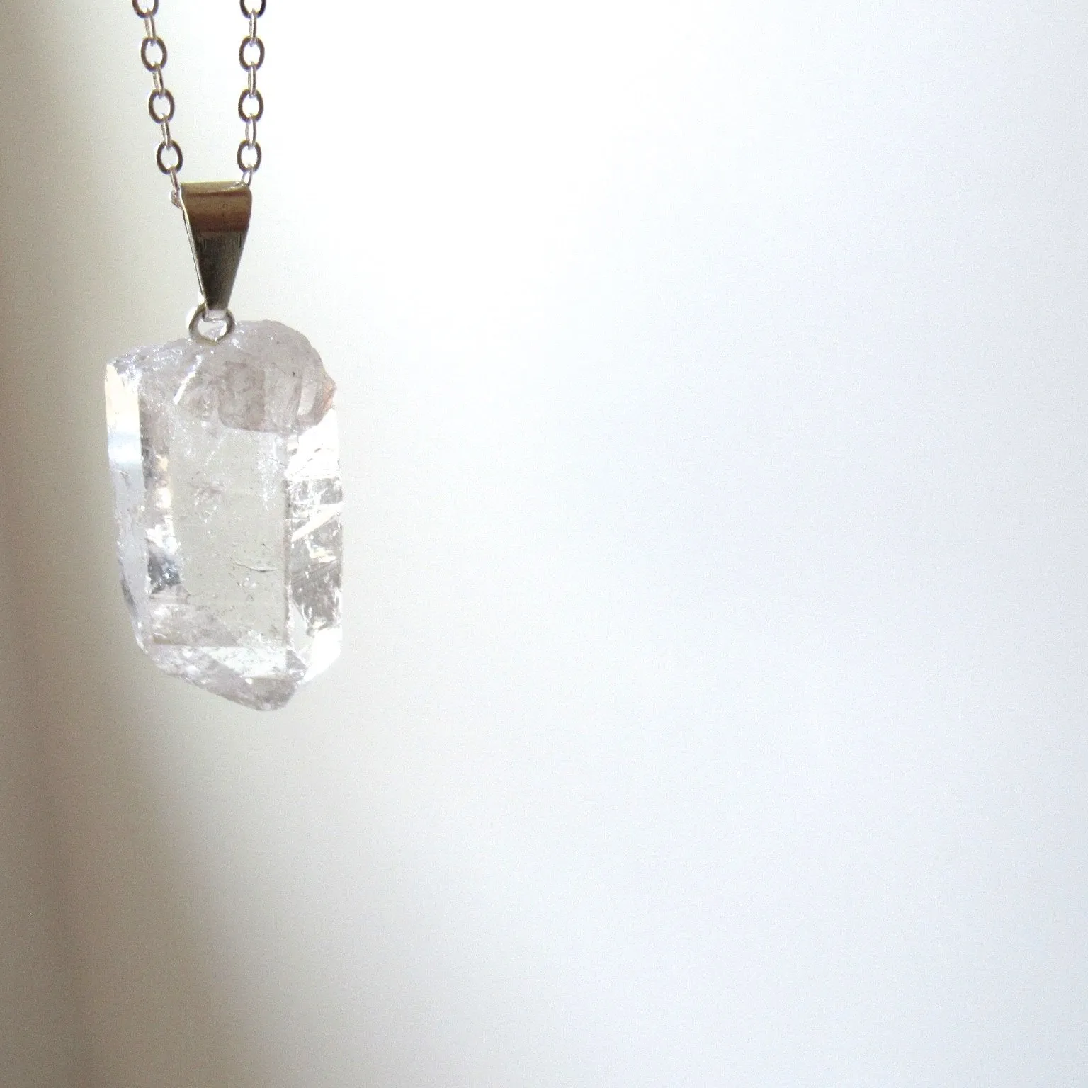 Clear Quartz Crystal Necklaces