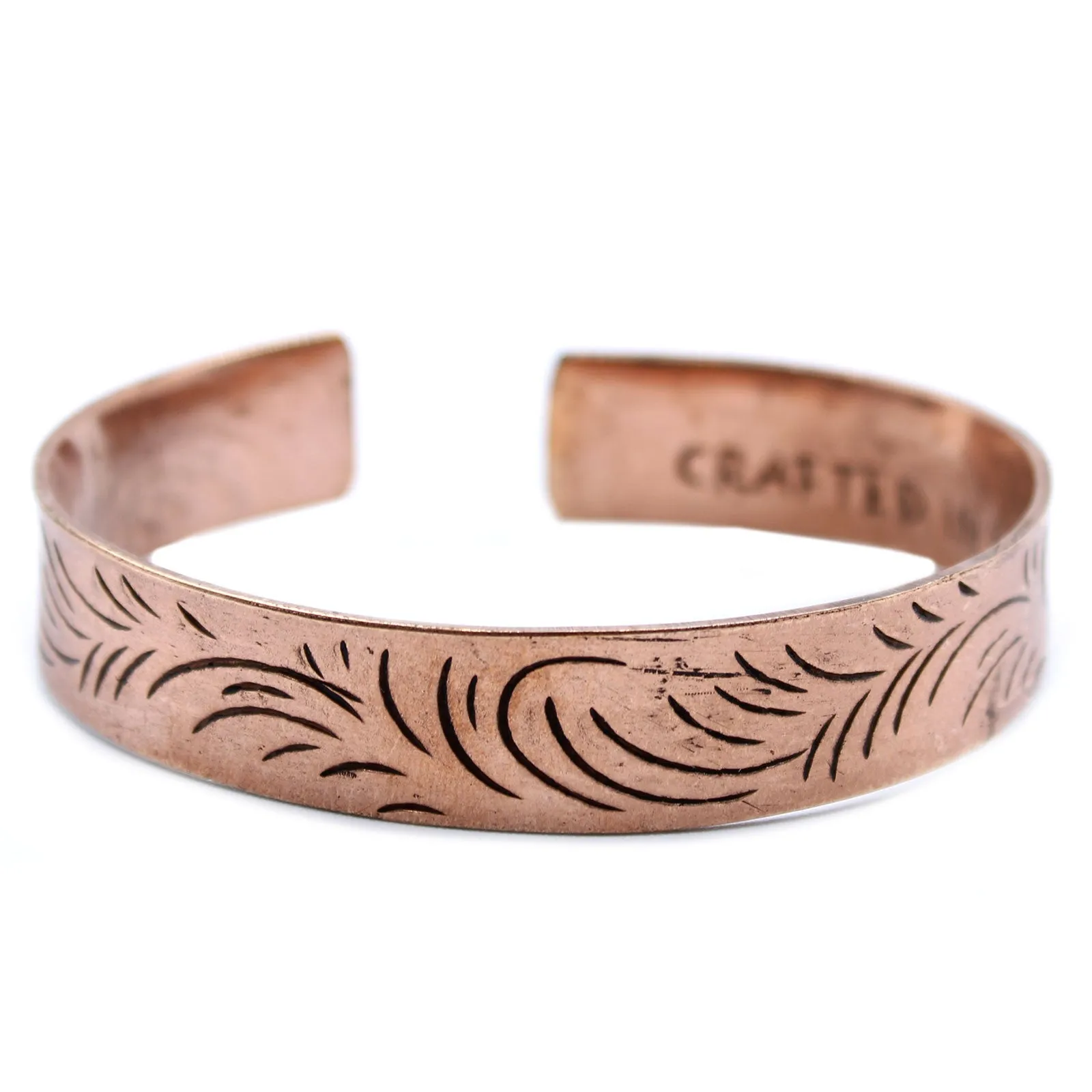 Copper Tibetan 'Tribal Swirls' Bracelet - Choice of Two Designs