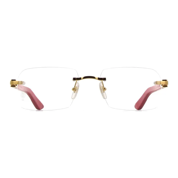 Crtier Wood Frame Optical (Red) - CCT0453O003