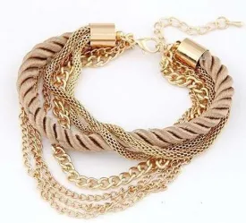 Fashionable Rope Chain Decoration Bracelet