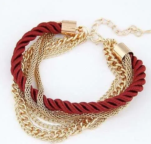 Fashionable Rope Chain Decoration Bracelet