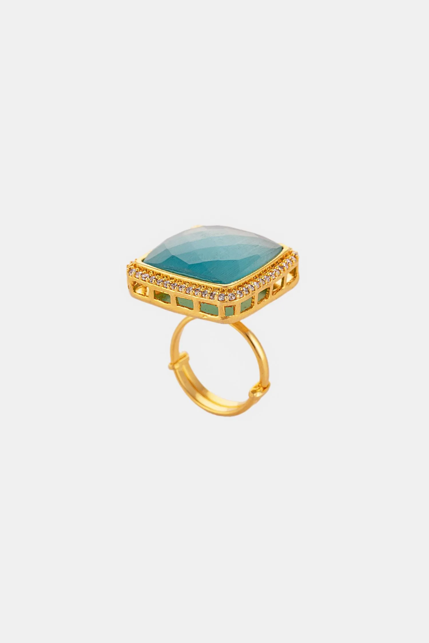 Giant Blue Stone Ring