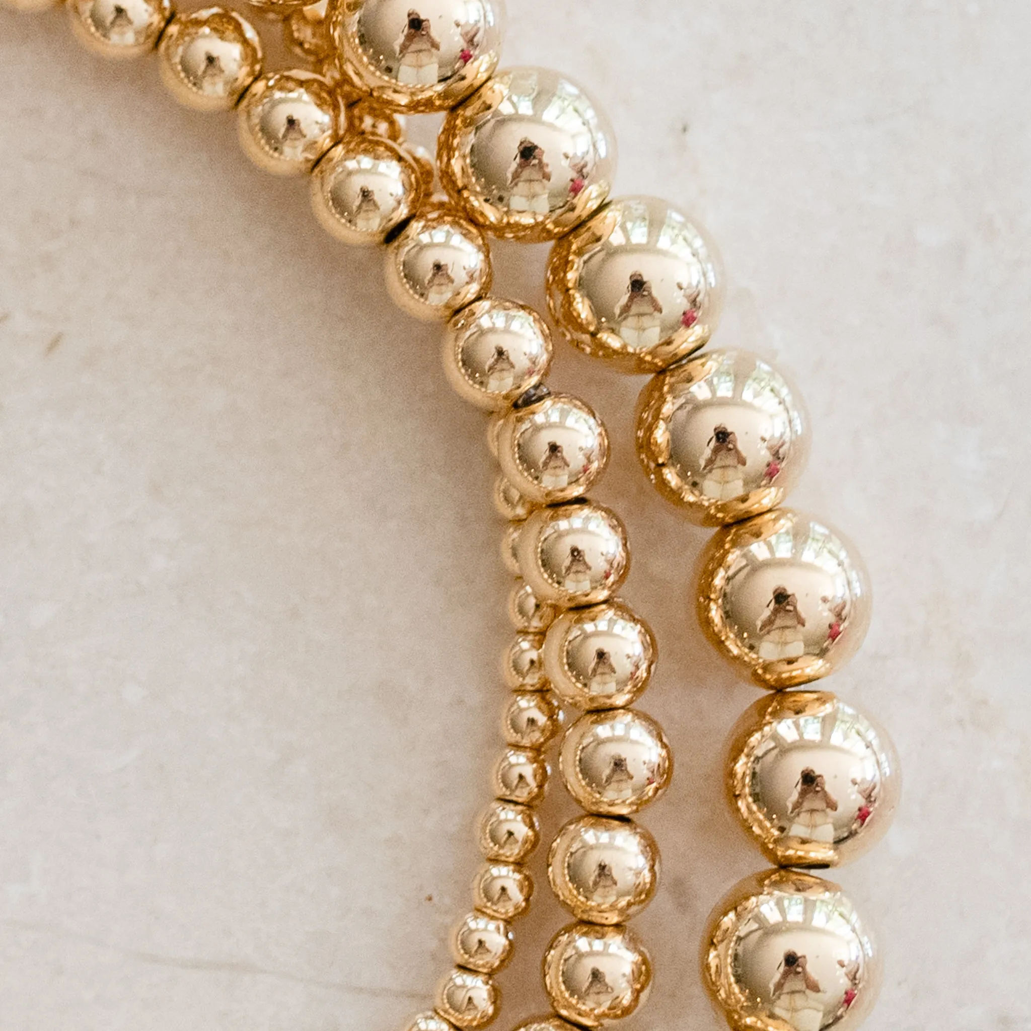 Gold-Filled Stretchy Bracelets | Versatile Elegance & Customizable Style | By Pearly Girls