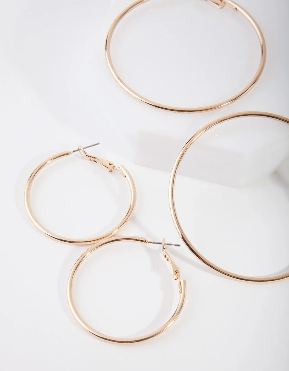 Gold Mixed Hoop Earring Pack