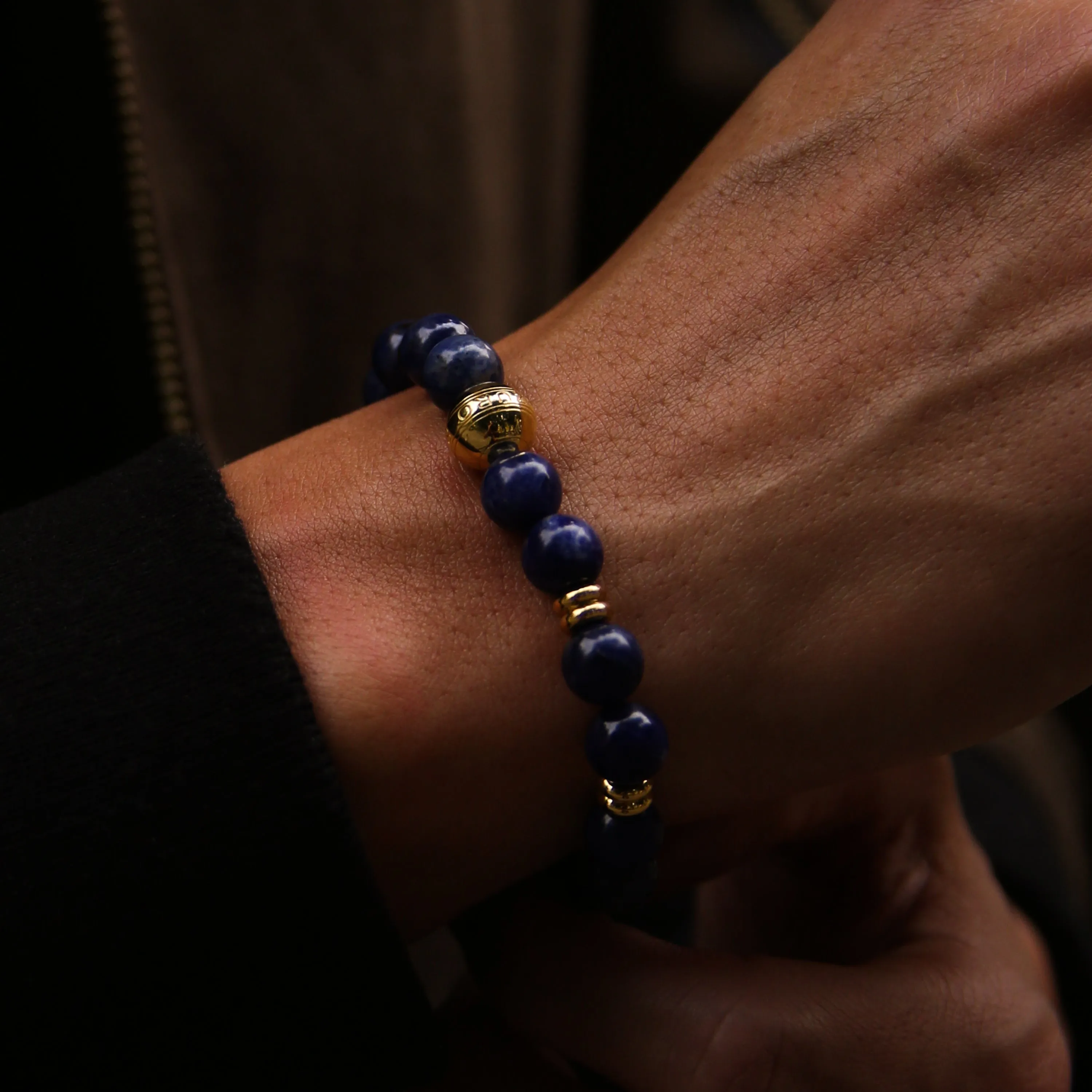 Gold Sodalite Chakra Bracelet