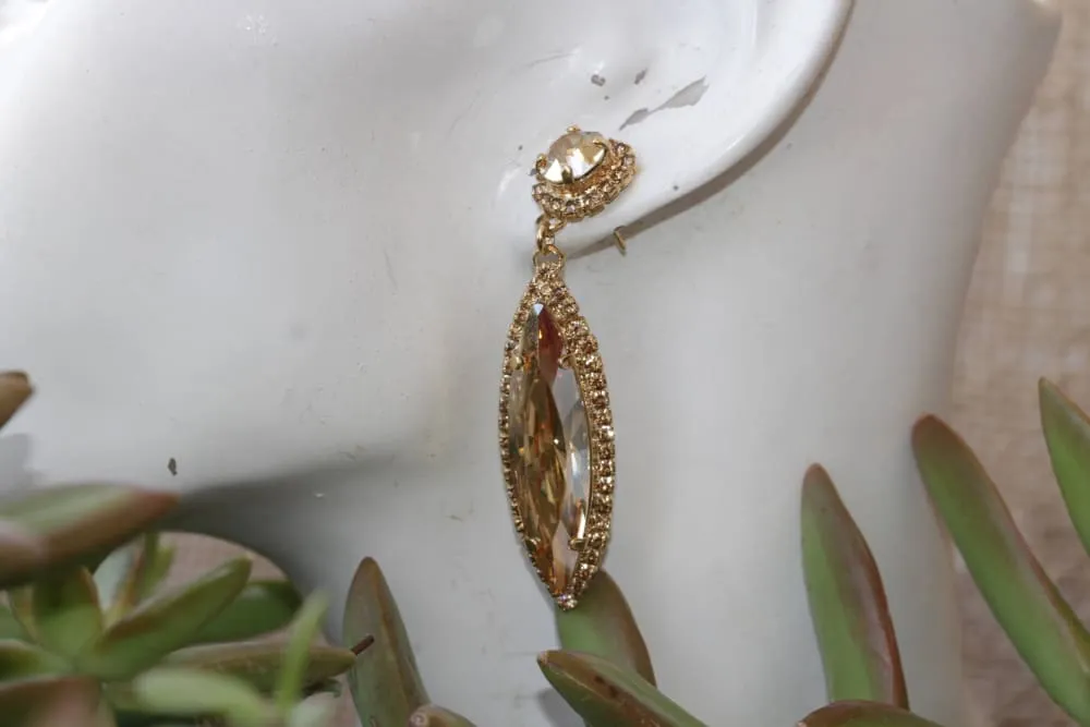 GOLD WEDDING EARRINGS