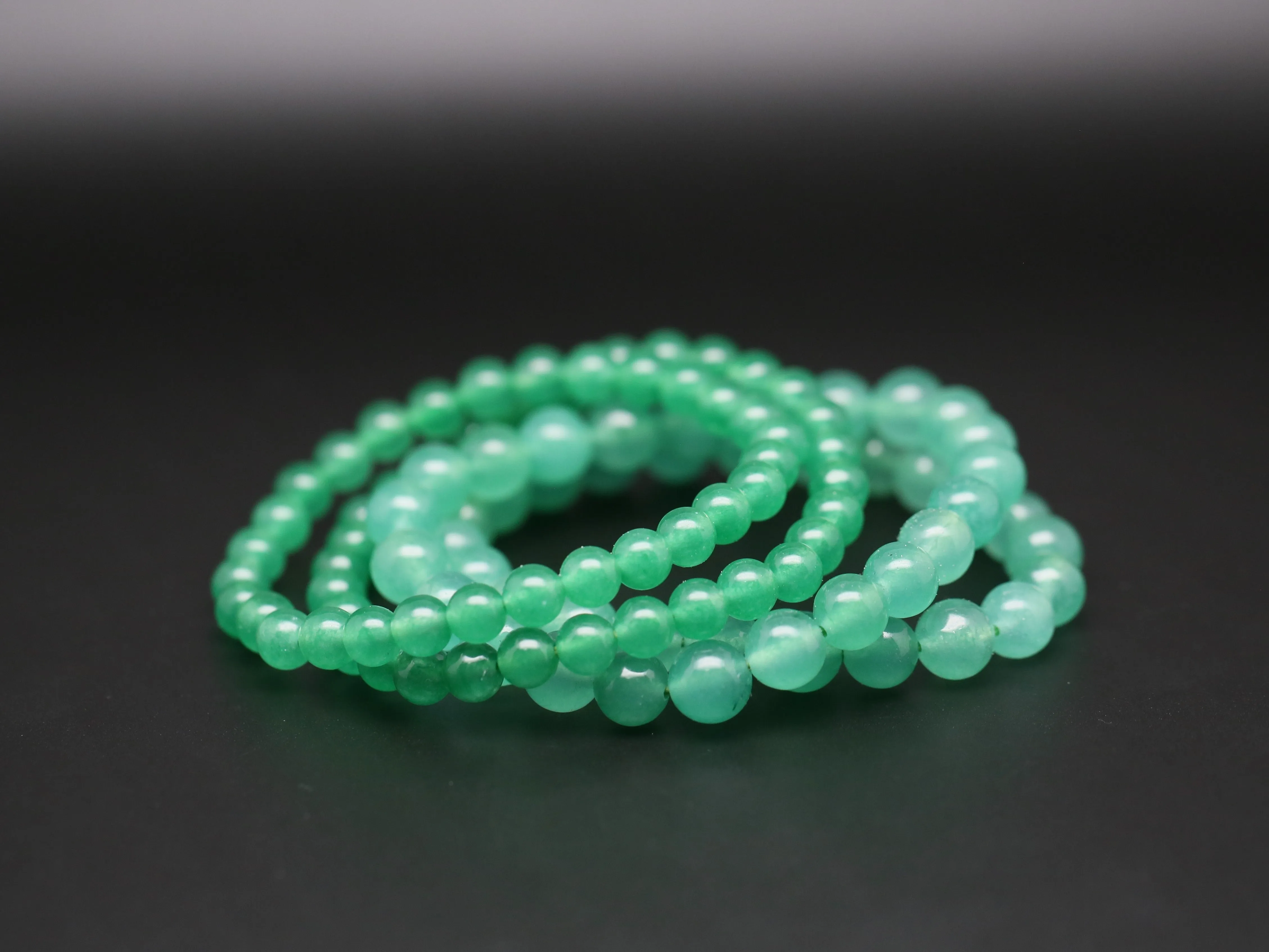 Green aventurine bracelets