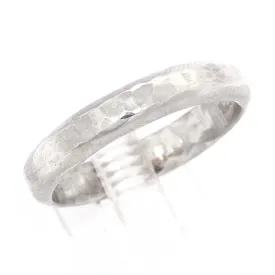 Half-Round Hammered Ring Band (size 9)