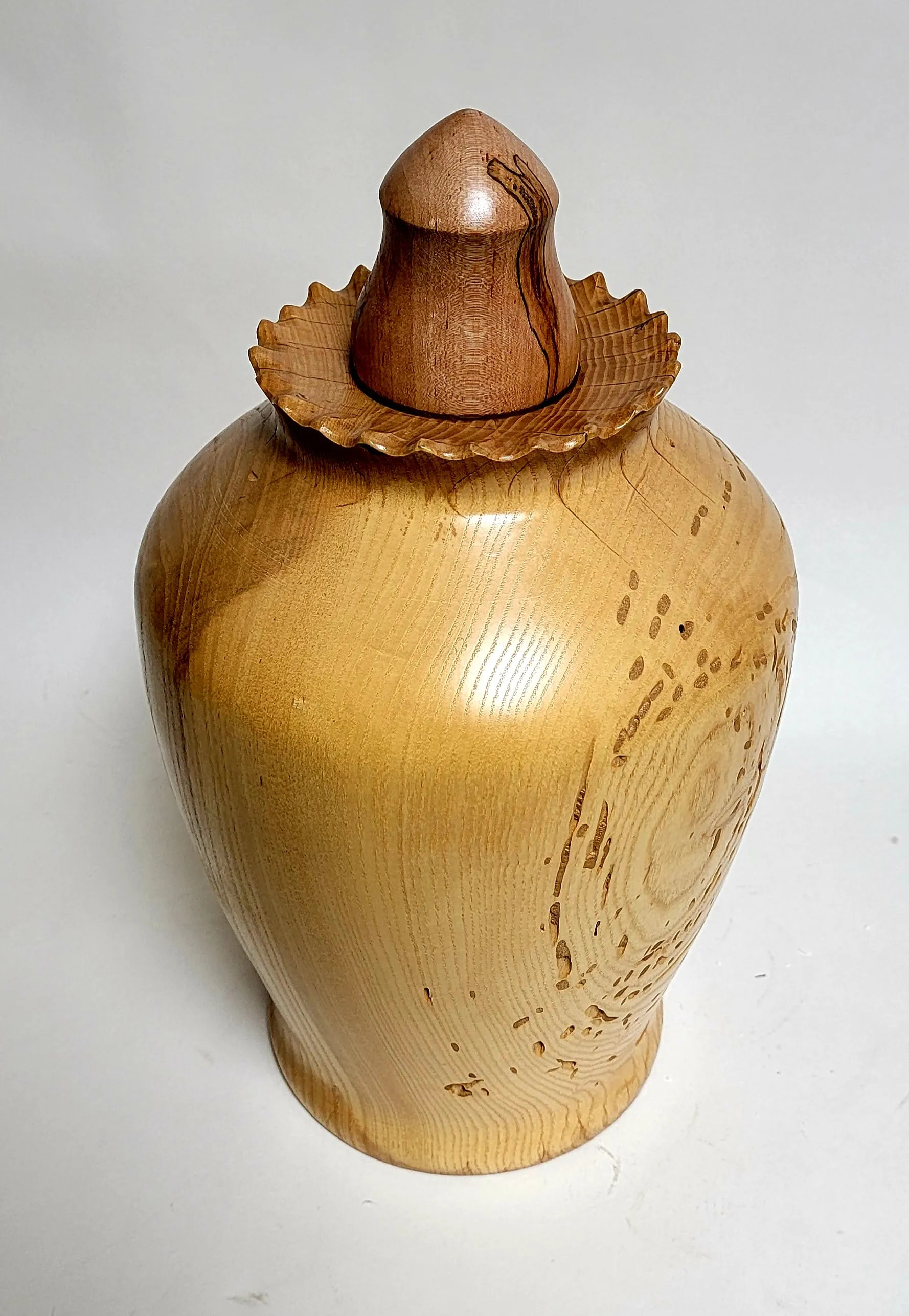 Hand Turned Butternut Cremation Urn