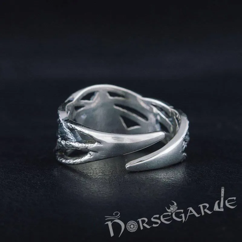 Handcrafted Brambles Helm of Awe Band - Sterling Silver