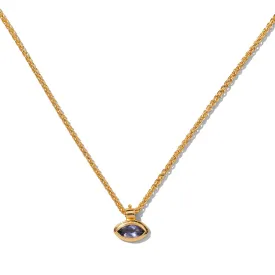 Iris Necklace, Iolite, Gold