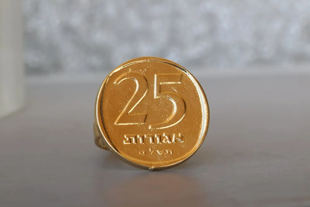 ISRAELI COIN RING